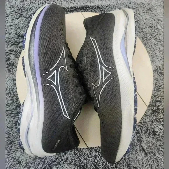 Mizuno Wave Rider 25 Running Shoes Sneakers Womens Size 9 Gray Purple - Picture 5 of 9